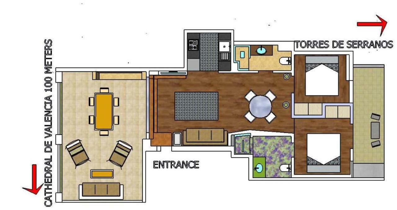 Apartamento Florit Flats - Center 2Br 2Ba Attic Terrace View Wifi Ac Valencia Exterior foto